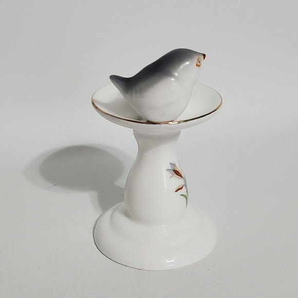 Gray Bird Candle Holder Bud Vase - Picture 4 of 7